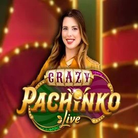 Crazy Pachinko slot logo by Evolution at Wild Robin Casino