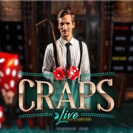 Live Craps logo by Evolution at Wild Robin Casino